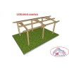 Gazebo Luve in legno lamellare in kit di montaggio